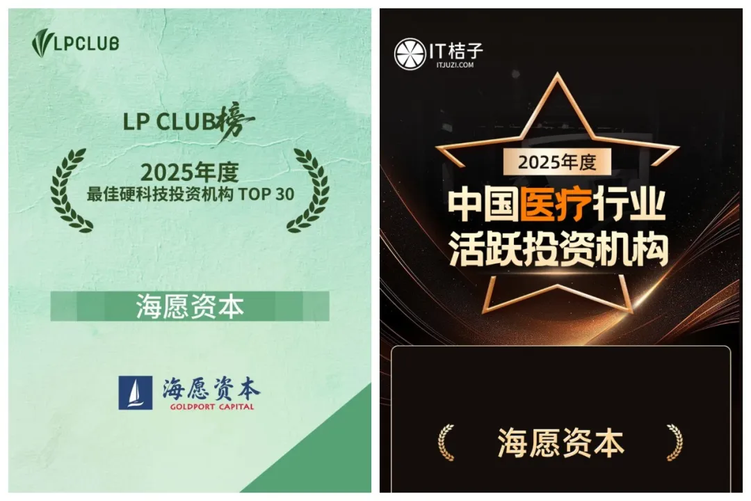 荣耀｜海愿资本再获“LP CLUB、IT桔子”多项年度荣誉
